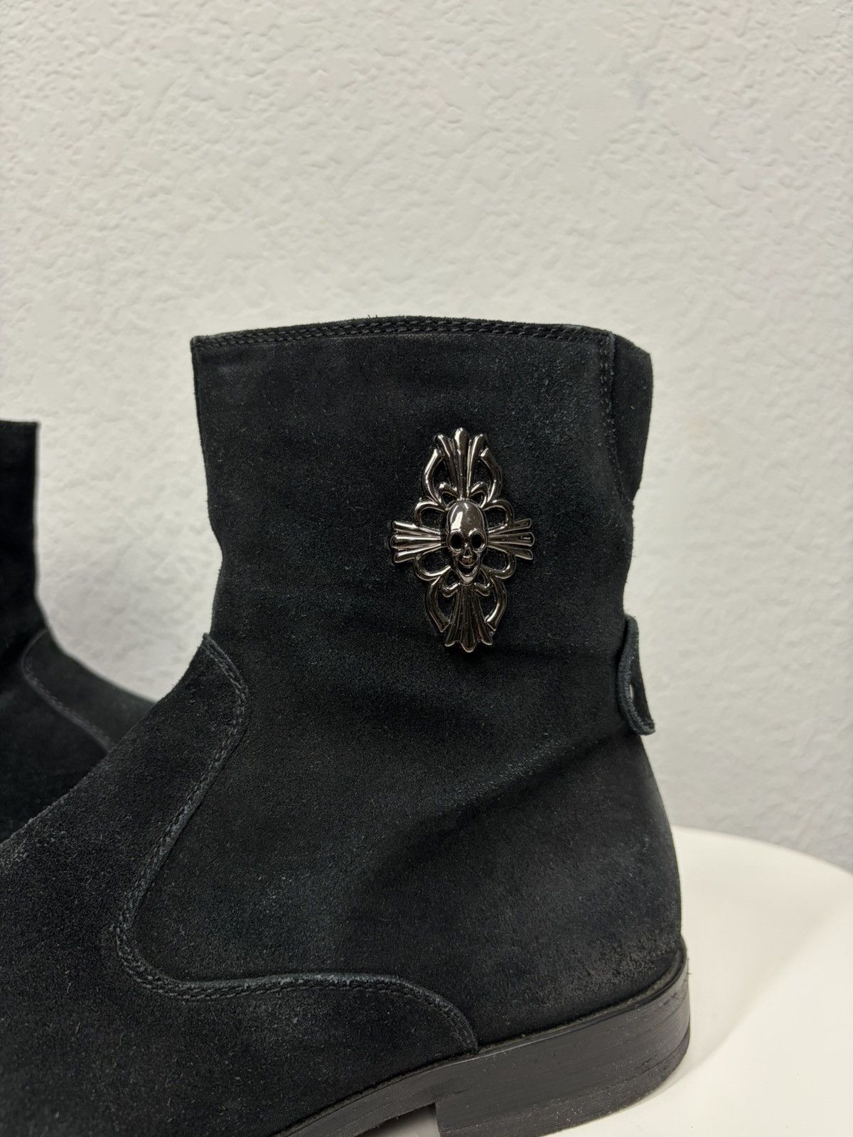 If Six Was Nine Artisan Black Harness High Guidi Vibe Leather Biker Boots Size US 9.5 / EU 42-43 - 6 Thumbnail