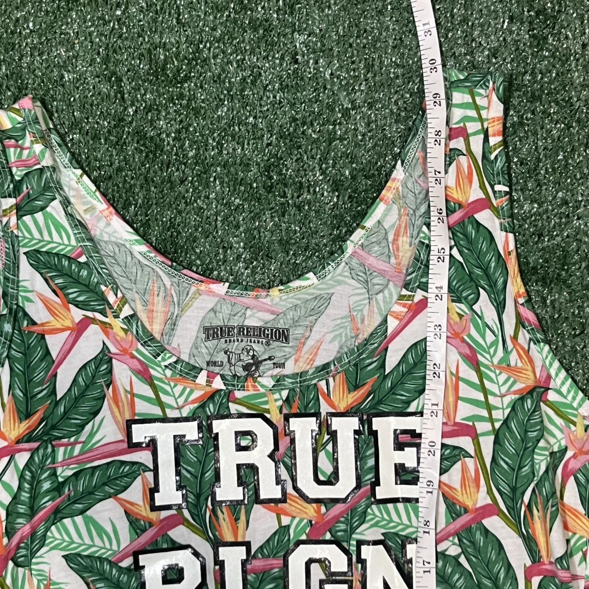 True Religion True Religion Tank Top - Floral / Hawaiian/Leaf & Tree Print Size XL / US 12-14 / IT 48-50 - 5 Thumbnail