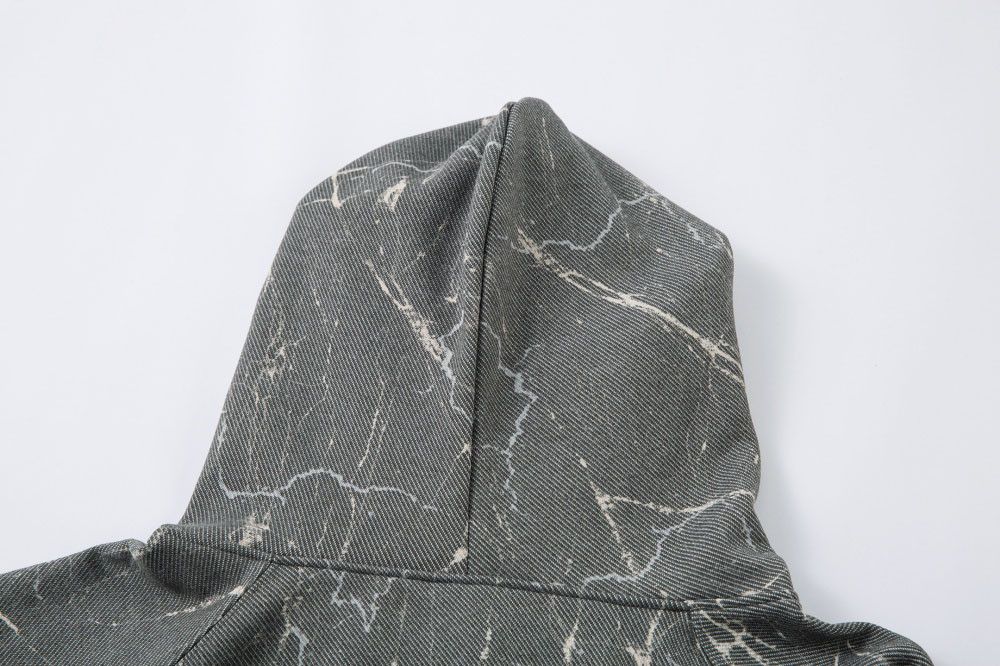 Vintage Men's punk washed distressed loose cracked hoodie Size US M / EU 48-50 / 2 - 5 Thumbnail