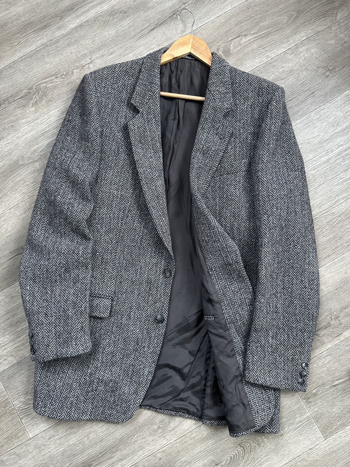 Harris Tweed 🫧 HARRIS TWEED WOOL BLAZER JACKET JAPANESE BRAND Size 46L - 1 Thumbnail