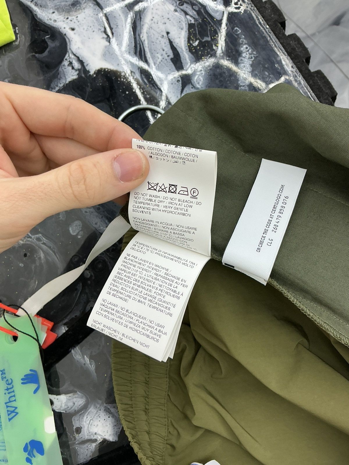 Off-White Off White Track Pants Olive Green Size L Size US 34 / EU 50 - 12 Thumbnail