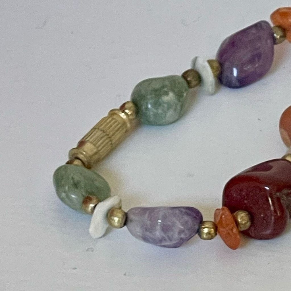 Other Vintage Multi Natural Gemstone Necklace Size ONE SIZE - 4 Thumbnail