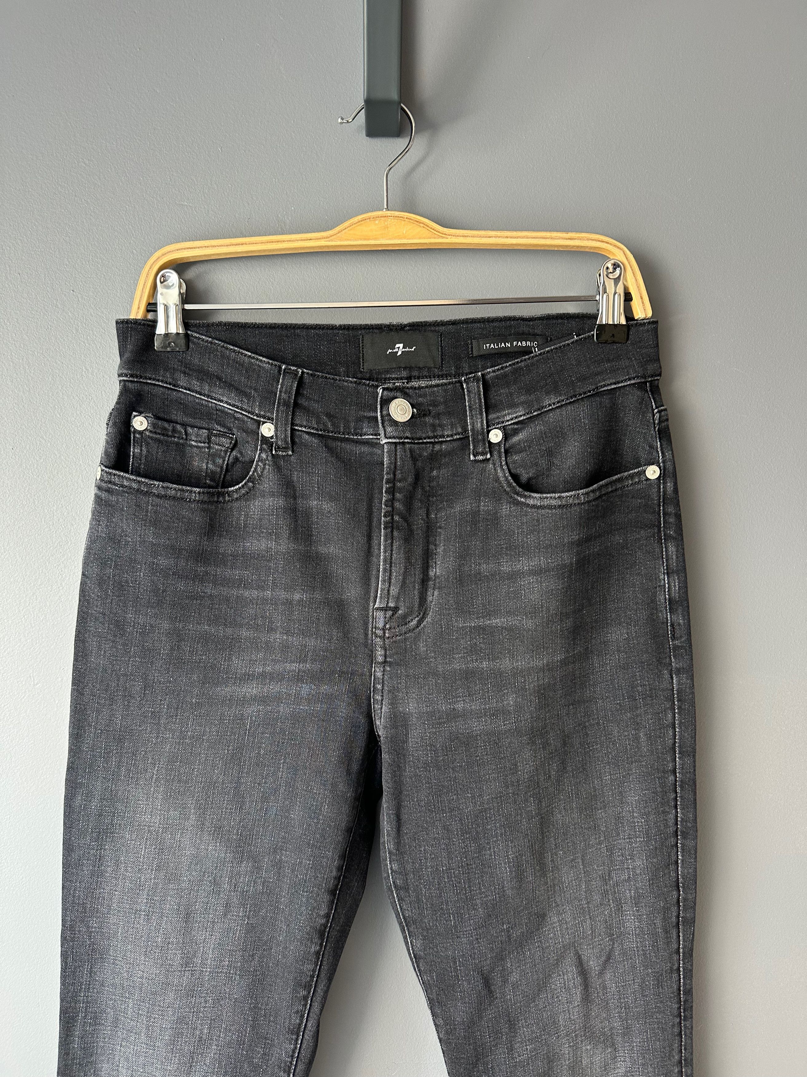 7 For All Mankind 7 For All Mankind Relaxed Skinny Blacky Jeans Trousers Size 27" / US 4 / IT 40 - 3 Thumbnail