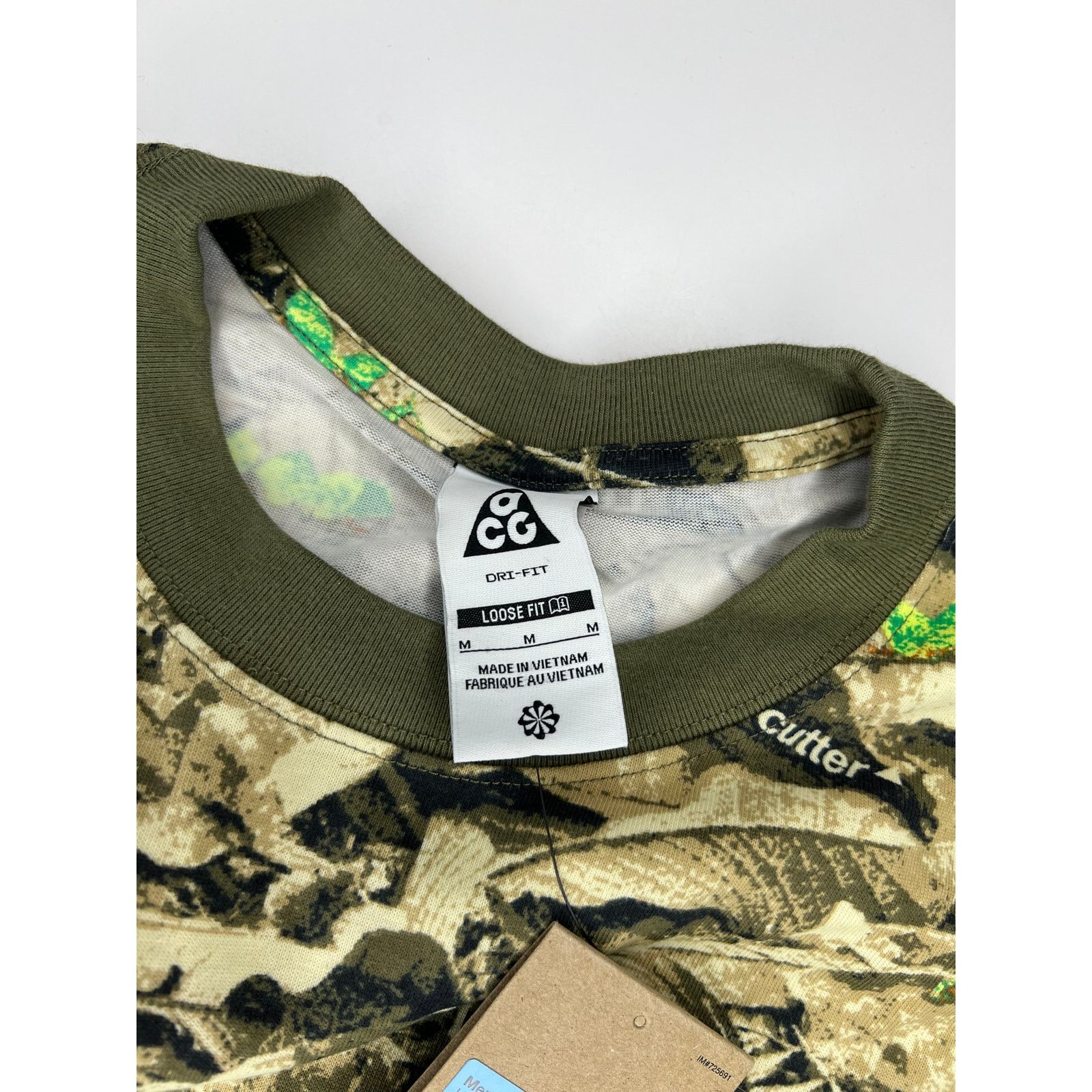 Nike Nike ACG Dri-Fit Camo Green Loose Fit Shirt Size US M / EU 48-50 / 2 - 7 Thumbnail