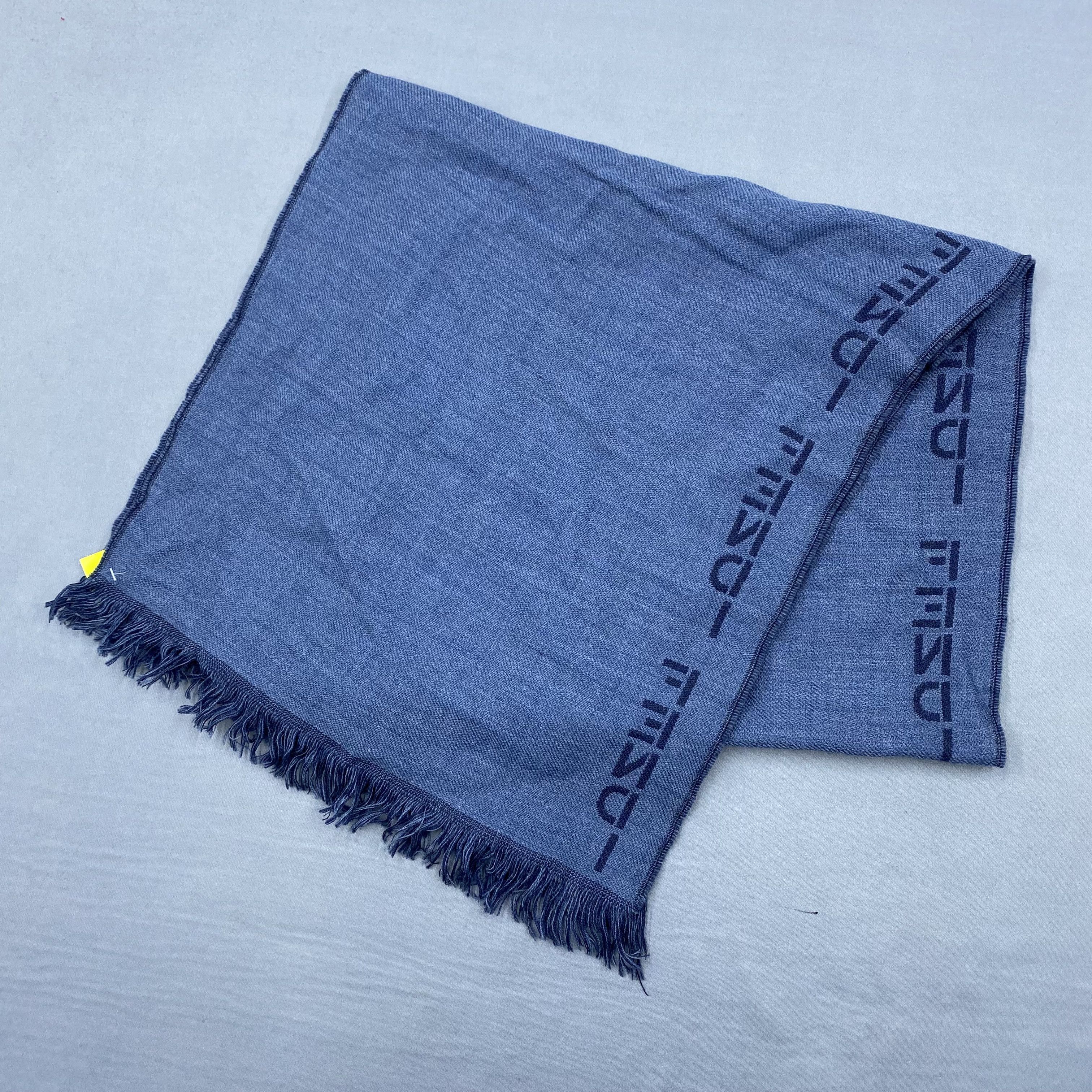Fendi Vintage 90s Fendi Scarf Muffler Wool Fendi Zucca Scarves Size ONE SIZE - 4 Thumbnail