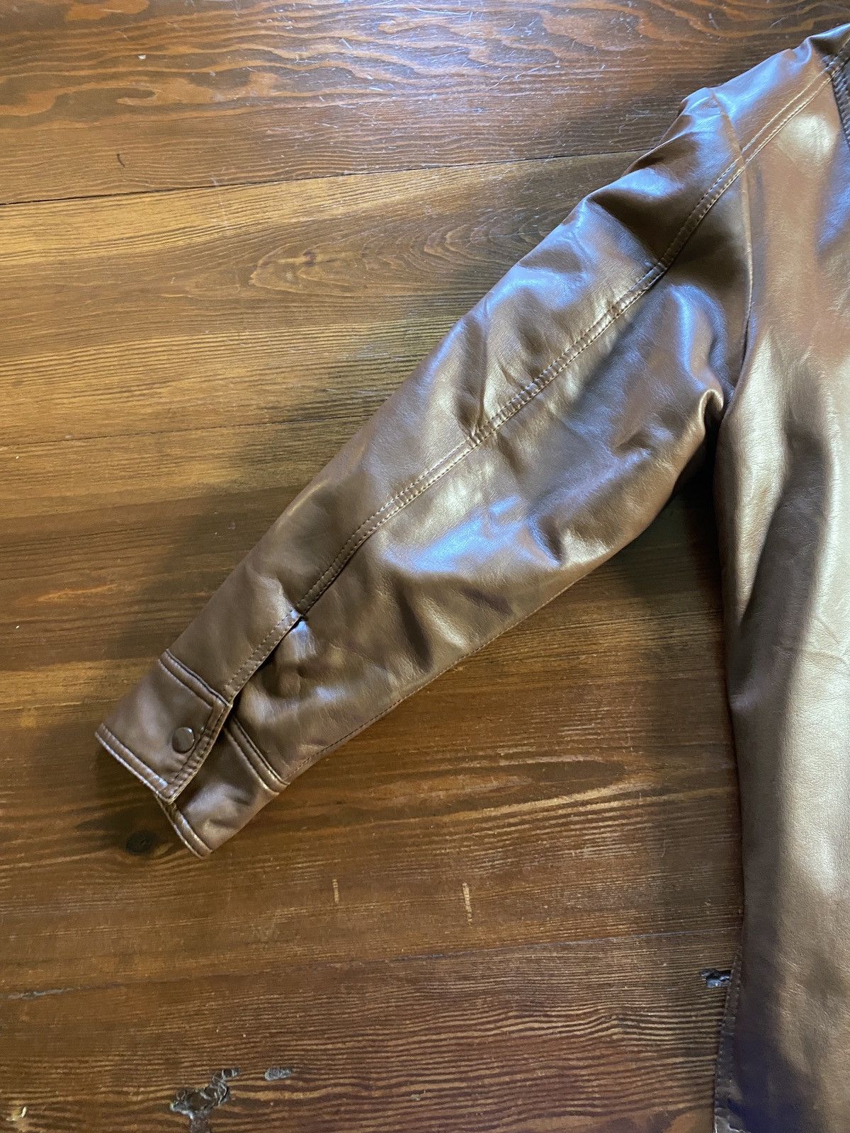 Sears Vintage 60’s Sears Brown Pleather Faux Fur Retro Jacket Size US L / EU 52-54 / 3 - 21 Thumbnail