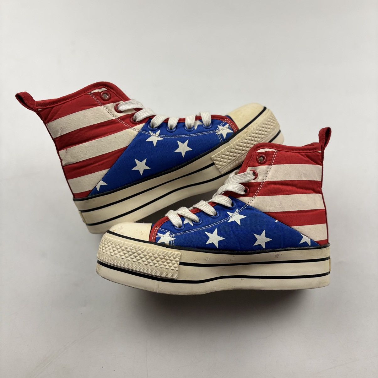 20471120 20471120 HYOMA Stars and Stripes Platform Sneakers Size US 5 / IT 35 - 2 Thumbnail
