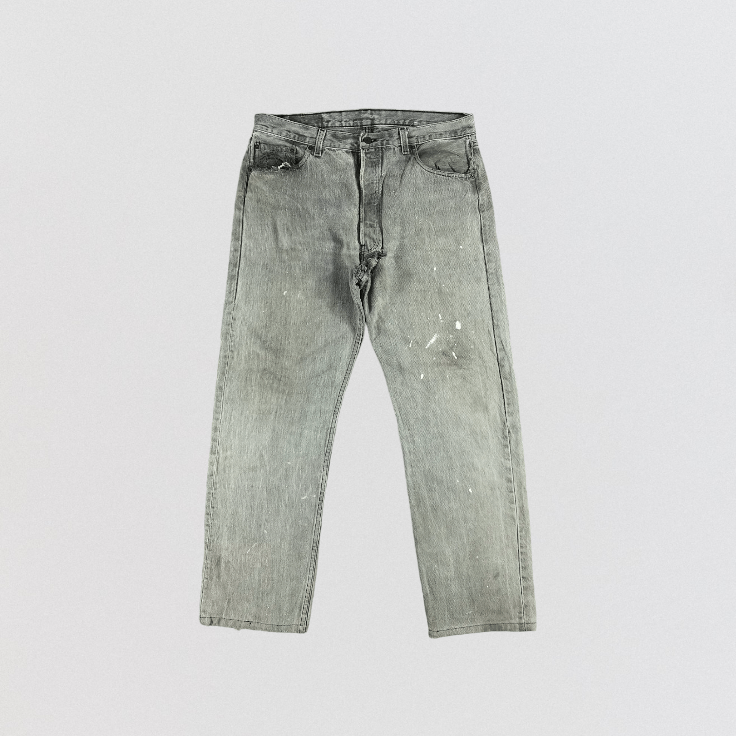 Levi's Vintage 90s Ash Gray Levis 501 Jeans-JM2441 Size US 36 / EU 52 - 1 Thumbnail