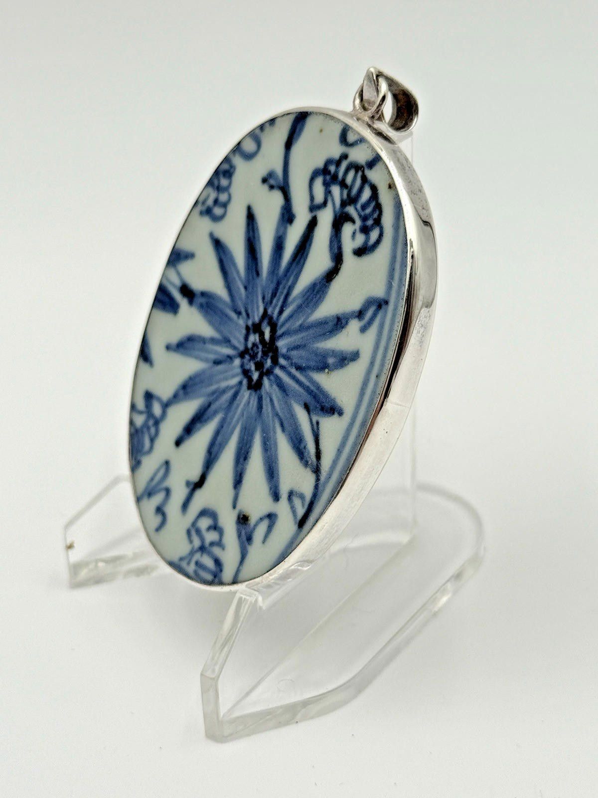 Other Ming Dynasty Porcelain Pendant in Sterling with 925 chain Size ONE SIZE - 4 Thumbnail