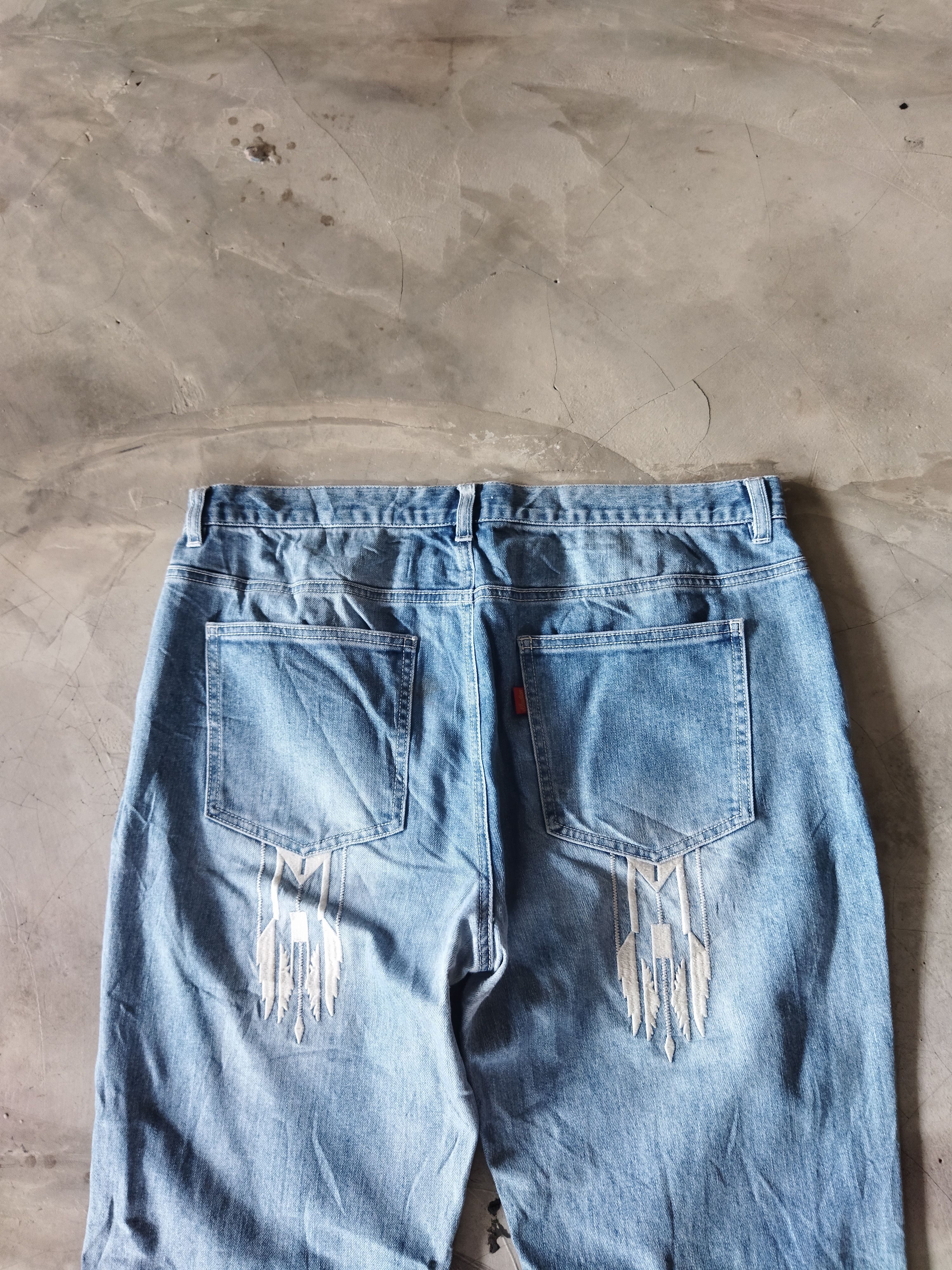 Vintage VINTAGE INDIAN LIGHT BLUE JEANS PANTS Size US 35 - 8 Thumbnail