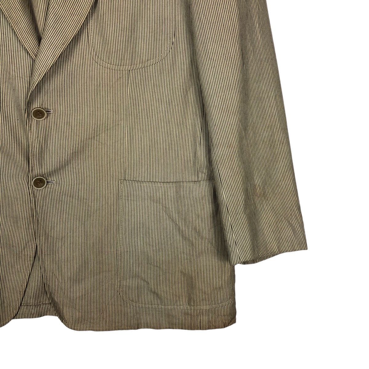 Francesco Smalto 🔥Pin Striped Chore Work Jacket Double Breast Made in Italy Size US M / EU 48-50 / 2 - 5 Thumbnail