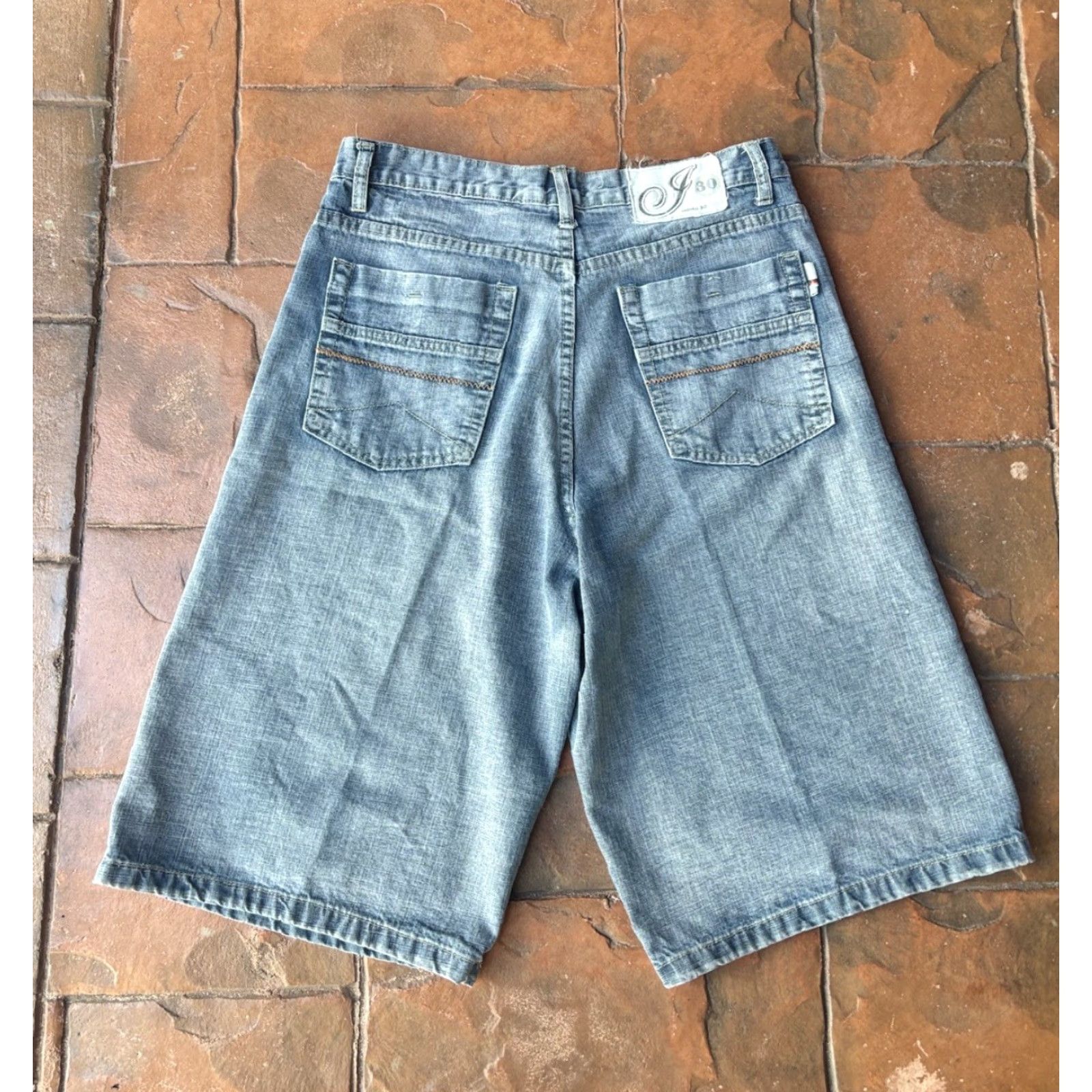 Jordan Craig VINTAGE Jordan Craig Baggy Jean Short Jorts Bermuda Men 32 Blue Denim Grunge Hip Hop 90s Size US 32 / EU 48 - 2 Thumbnail