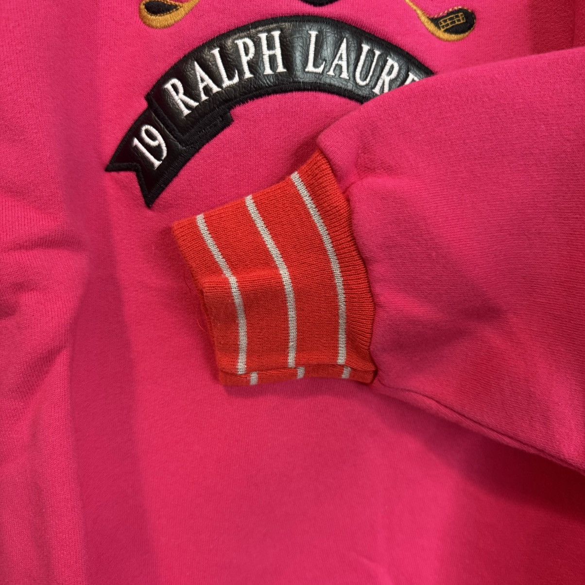 Polo Ralph Lauren Vintage 90’s Polo Ralph Lauren 1995 Crewneck Leather Patch Size US XL / EU 56 / 4 - 3 Thumbnail