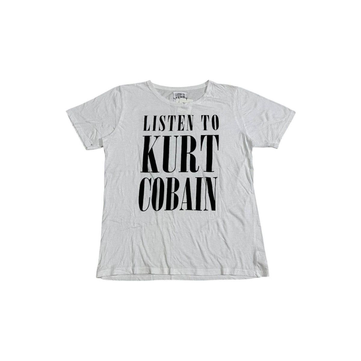 Band Tees × Japanese Brand 🔥Rare Listen To Kurt Cobain Shirt Size US L / EU 52-54 / 3 - 4 Thumbnail