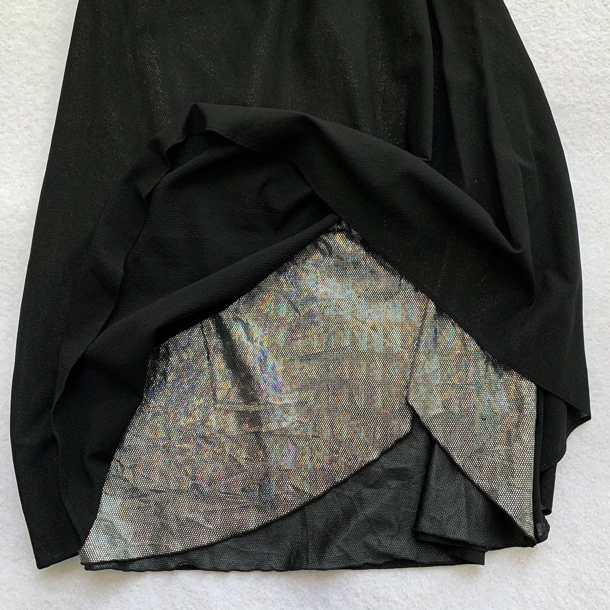 Vivienne Tam 2000s Vivienne Tam Iridescent Lined Mesh Skirt Size 29" - 3 Thumbnail