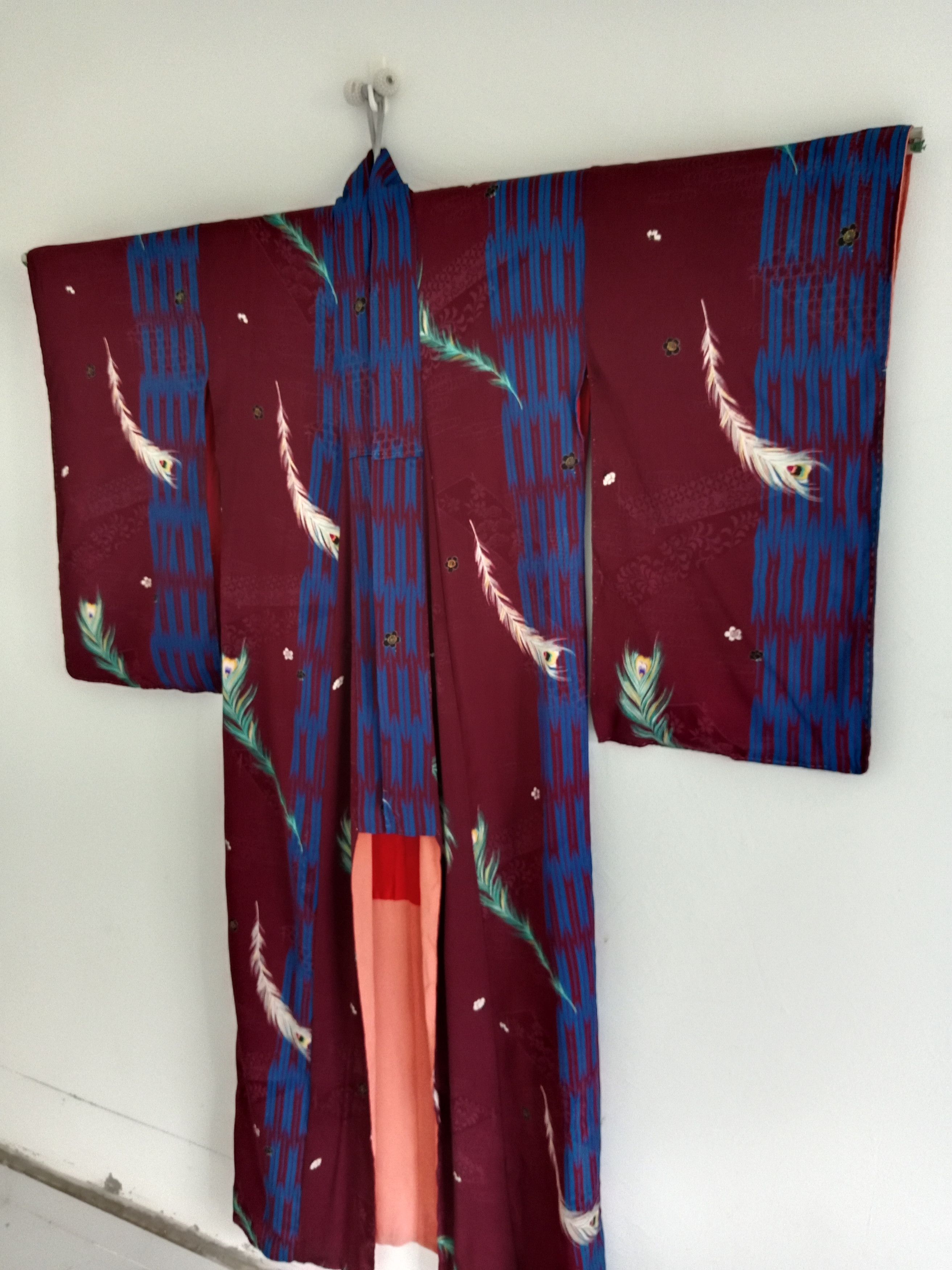 Japanese Brand × Vintage Vintage Yukata Silk Kimono Nice Motif Japanese Brand Size ONE SIZE - 4 Thumbnail