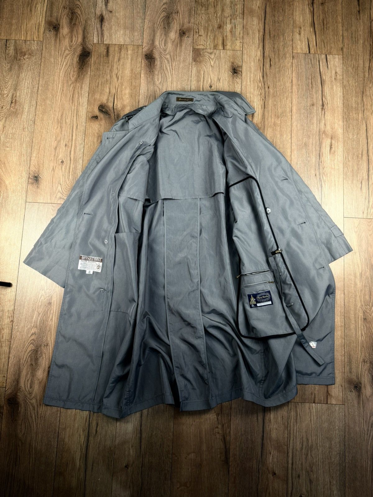 Misty Harbor Vintage Misty Harbor Trench Coat 42R USA Gray Size US L / EU 52-54 / 3 - 2 Thumbnail