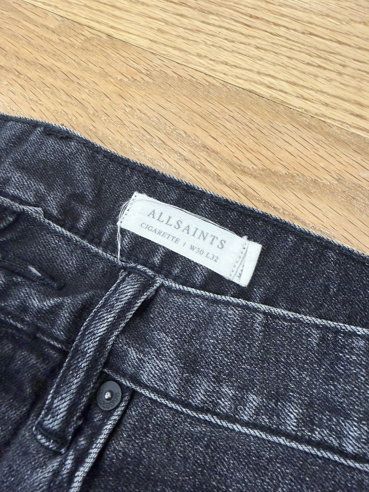 Allsaints Allsaints Cigarette Denim Washed Jeans Size US 30 / EU 46 - 4 Thumbnail