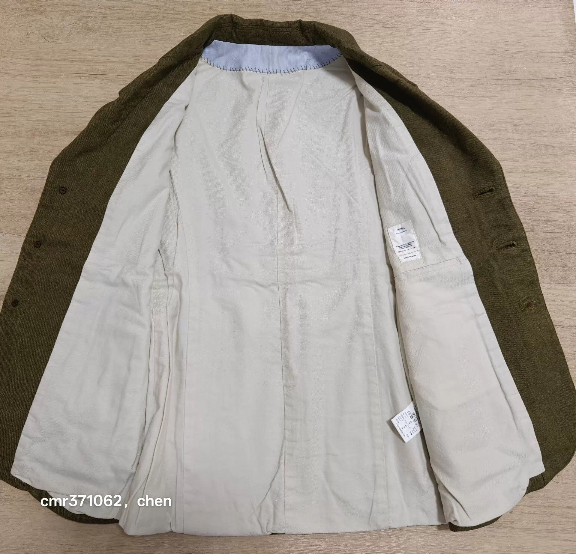 Visvim visvim 18aw rebecca jkt wmn's olive w1 wool-linen padded jkt Size S / US 4 / IT 40 - 7 Thumbnail
