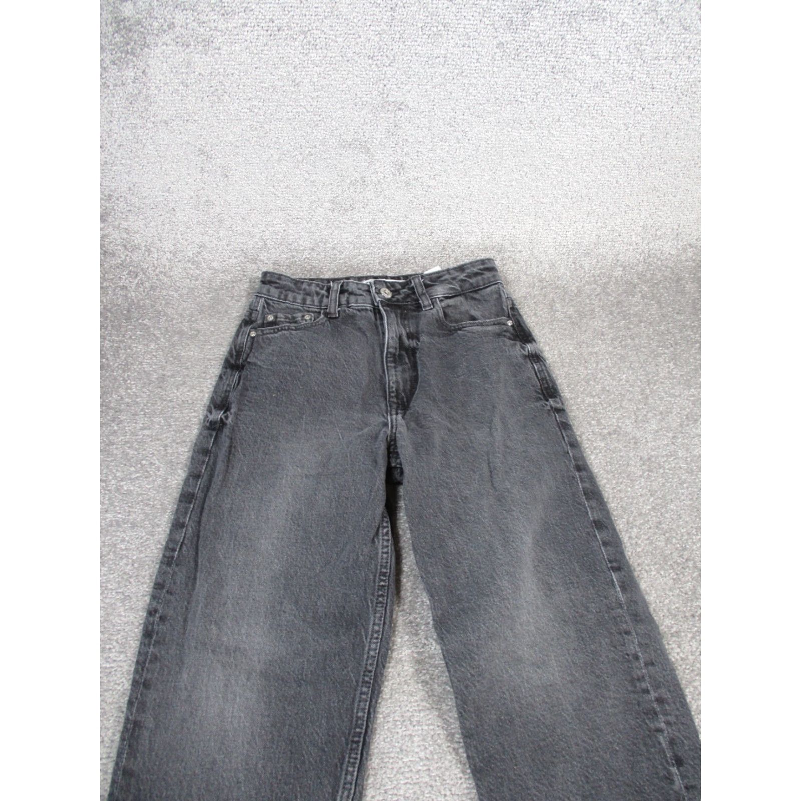 Zara VINTAGE Zara Womens Jeans Tapered Leg 2 Gray Denim High Rise 90s Women's Size 26" / US 2 / IT 38 - 2 Thumbnail