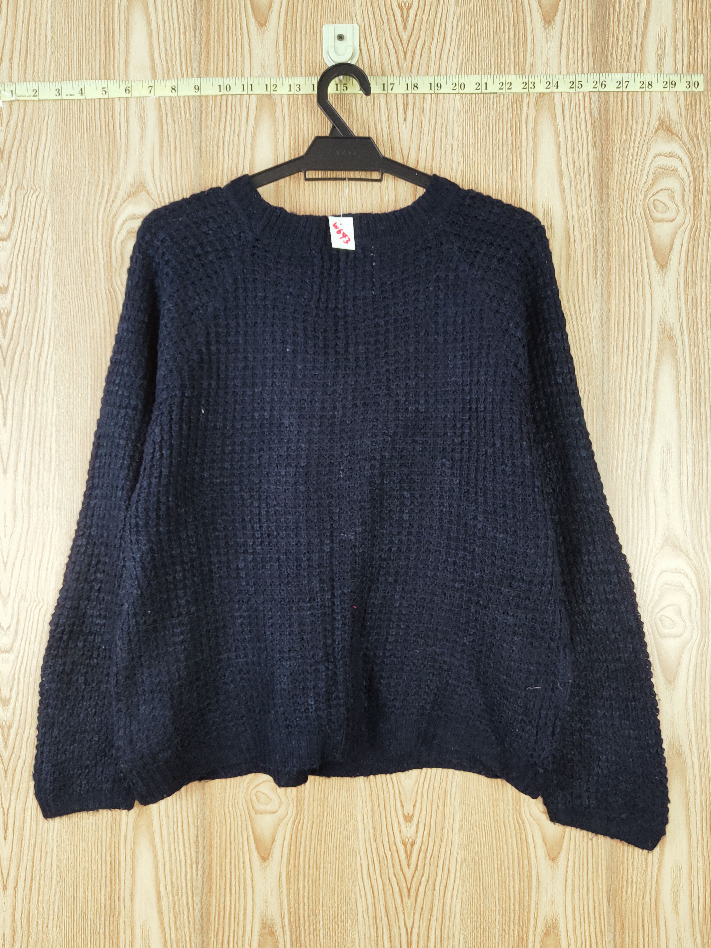 Japanese Brand × Vintage Heart Market Navy Knitwear Sweatshirts #W673 Size L / US 10 / IT 46 - 8 Thumbnail
