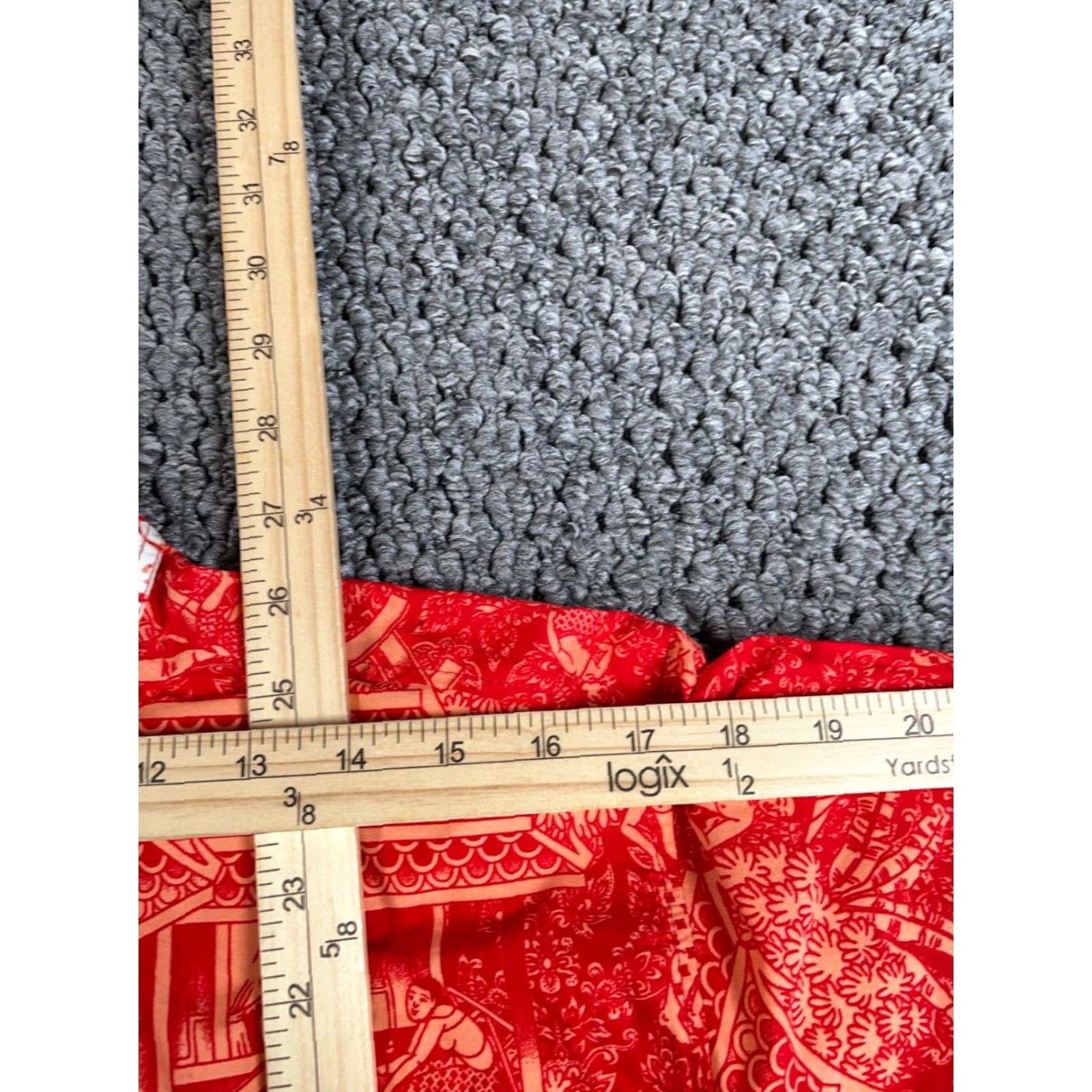 Vintage VINTAGE Ancient Japan Geometric Pattern Shirt Adult Large Red Button-Up Opal Tag Retro Mens Size US L / EU 52-54 / 3 - 6 Thumbnail