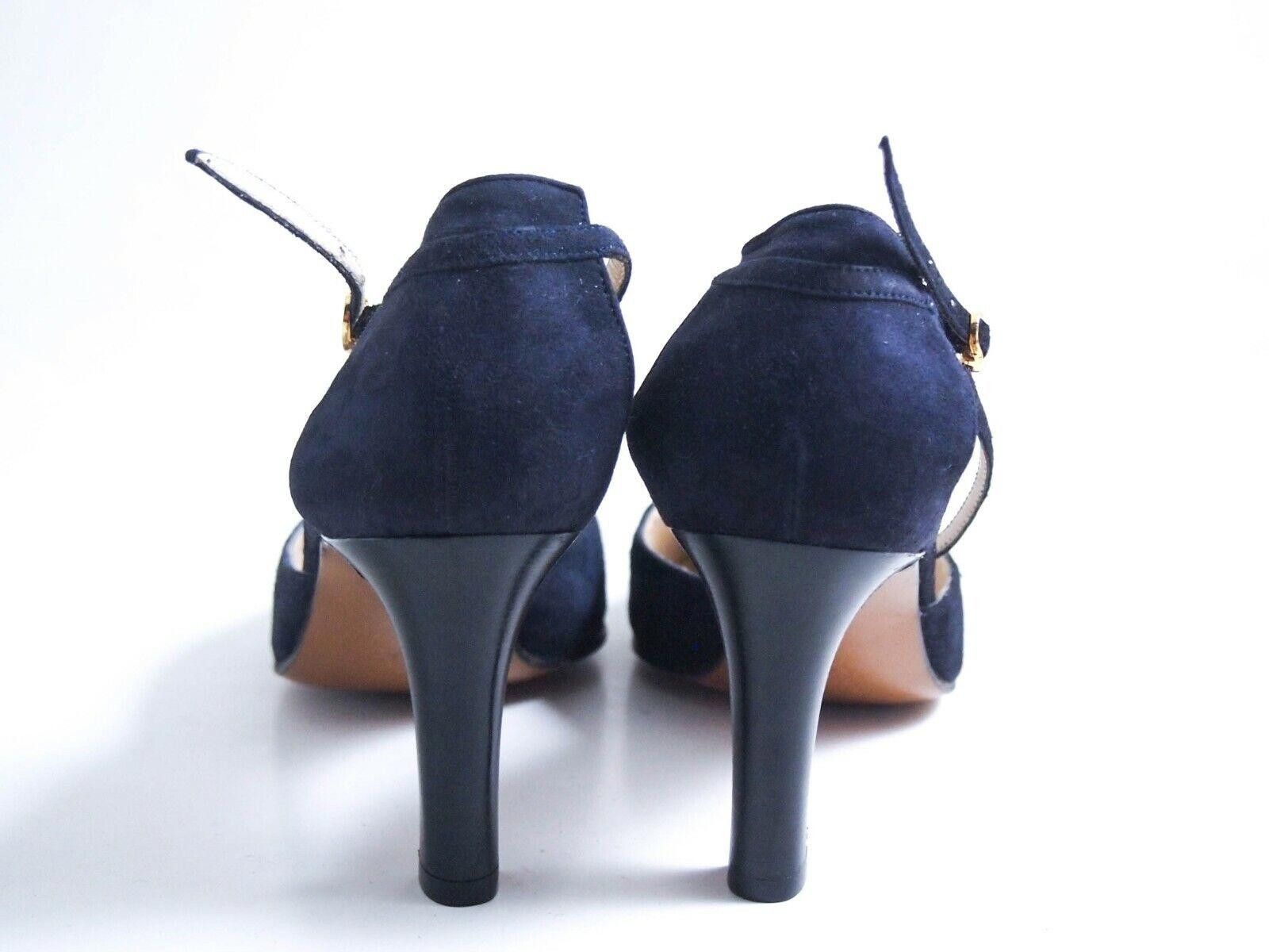 Dior Christian Dior Heels Sandals Blue Suede Womens US 5 EU 35.5 Size US 5 / IT 35 - 6 Thumbnail