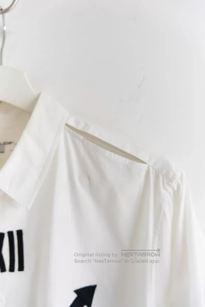 Yohji Yamamoto Yohji Yamamoto 14ss clock embroidered white shirt Size US L / EU 52-54 / 3 - 7 Thumbnail