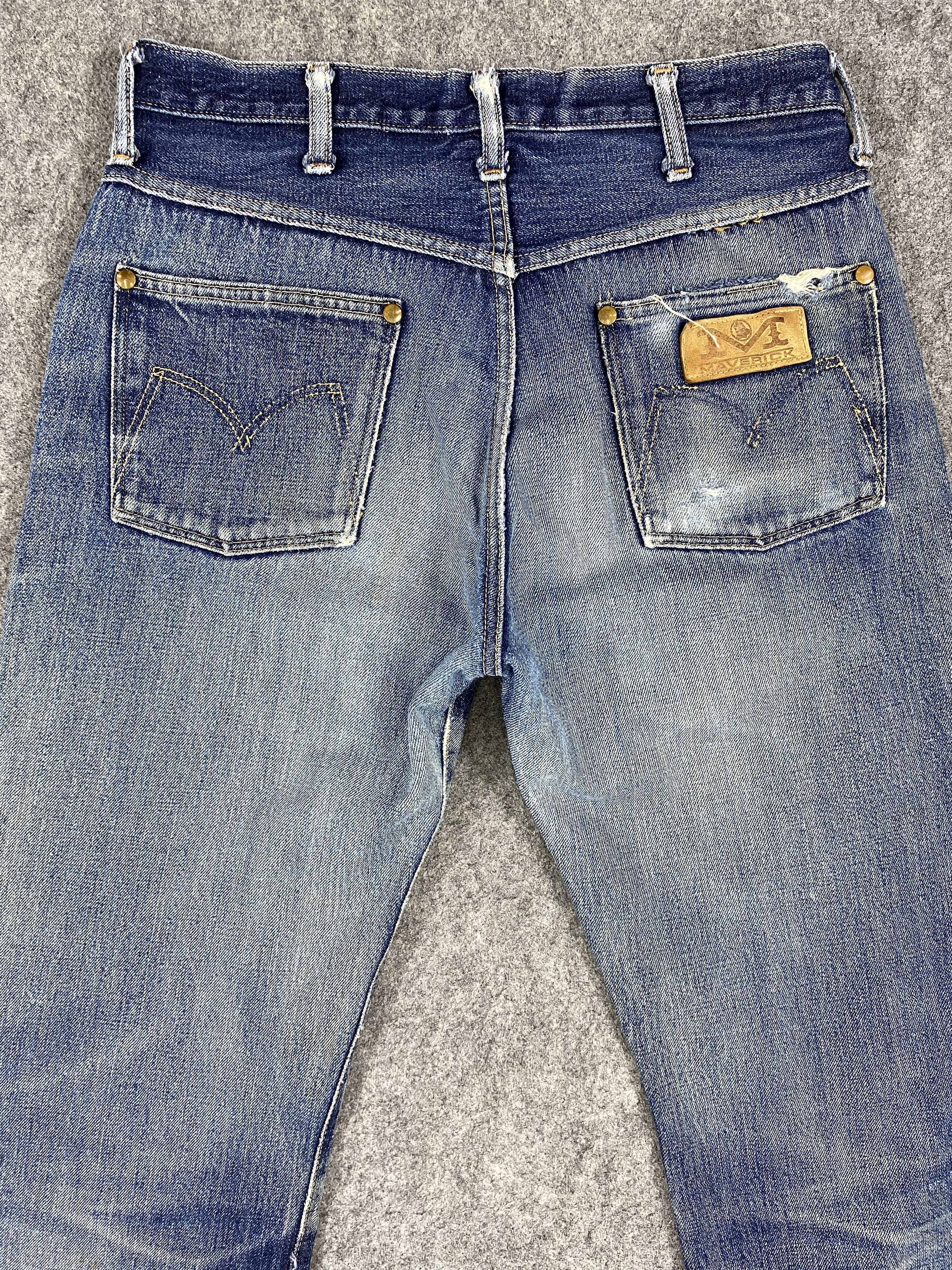 Kapital Vintage Redline Maverick kapital style 29x35 Denim -JN1309 Size US 29 - 4 Thumbnail