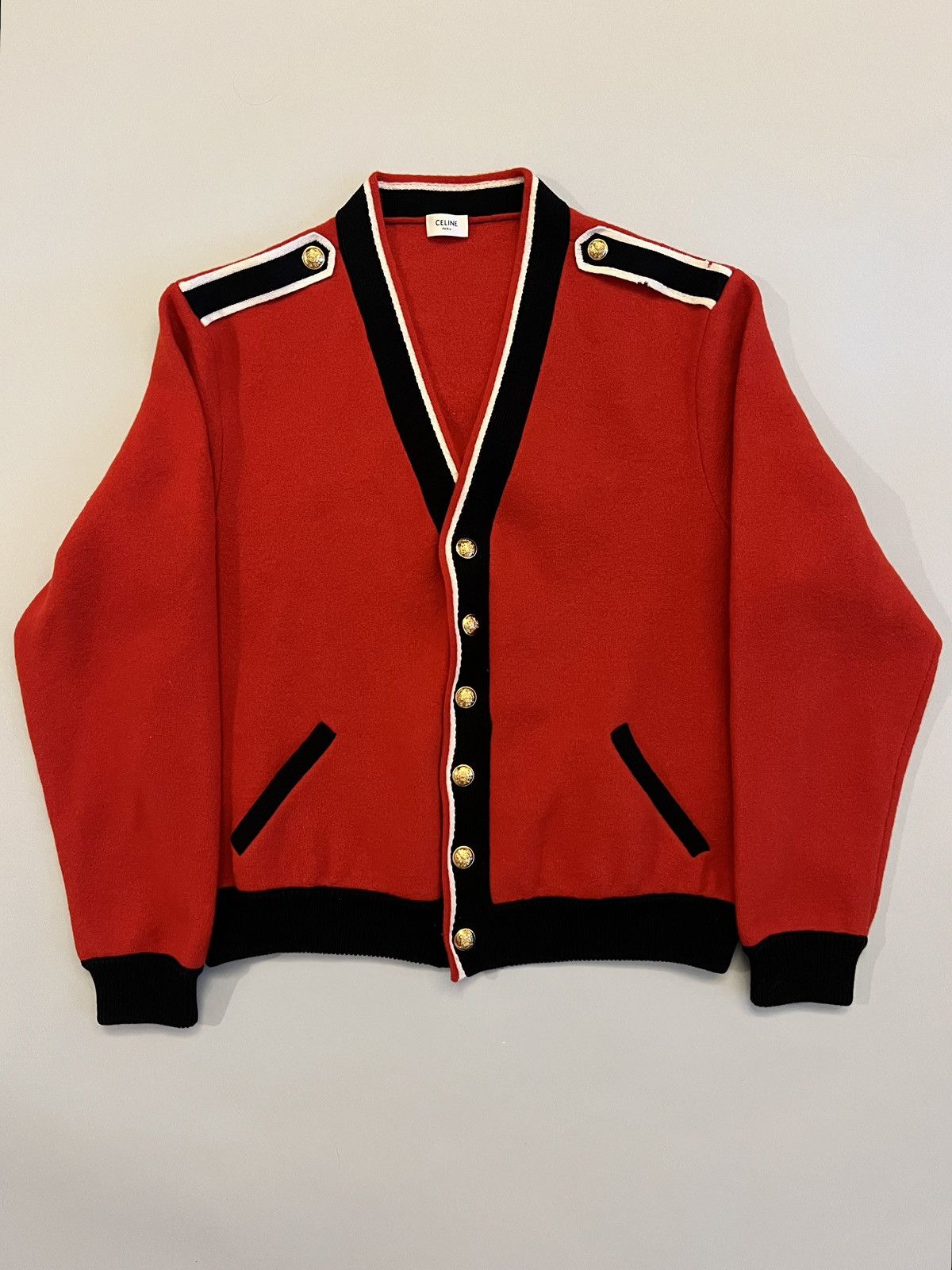 Celine Celine Teddy Wool Knit Cardigan Size US XXL / EU 58 / 5 - 1 Thumbnail