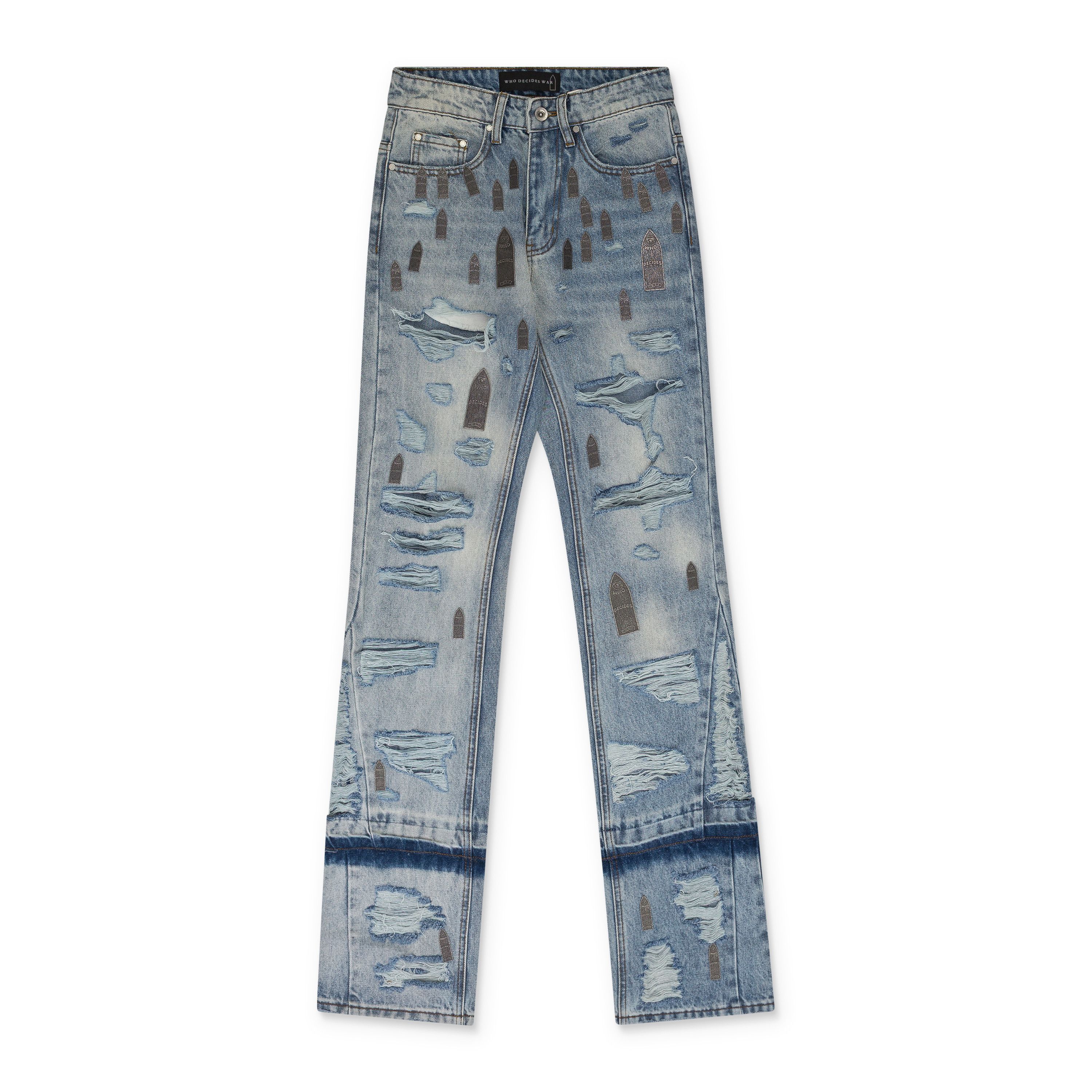Who Decides War Who Decides War BLUE AMPLIFIED STRAIGHT-FIT JEANS SIZE 26 Size US 26 / EU 42 - 1 Thumbnail