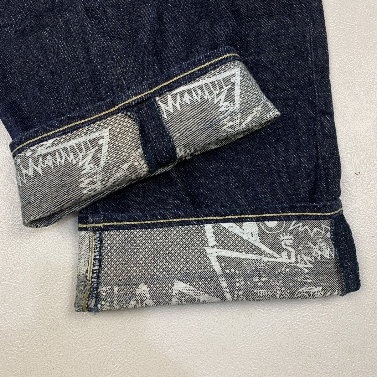 Stussy Stussy rought & rugged workgear printed denim pants Size US 34 / EU 50 - 6 Thumbnail