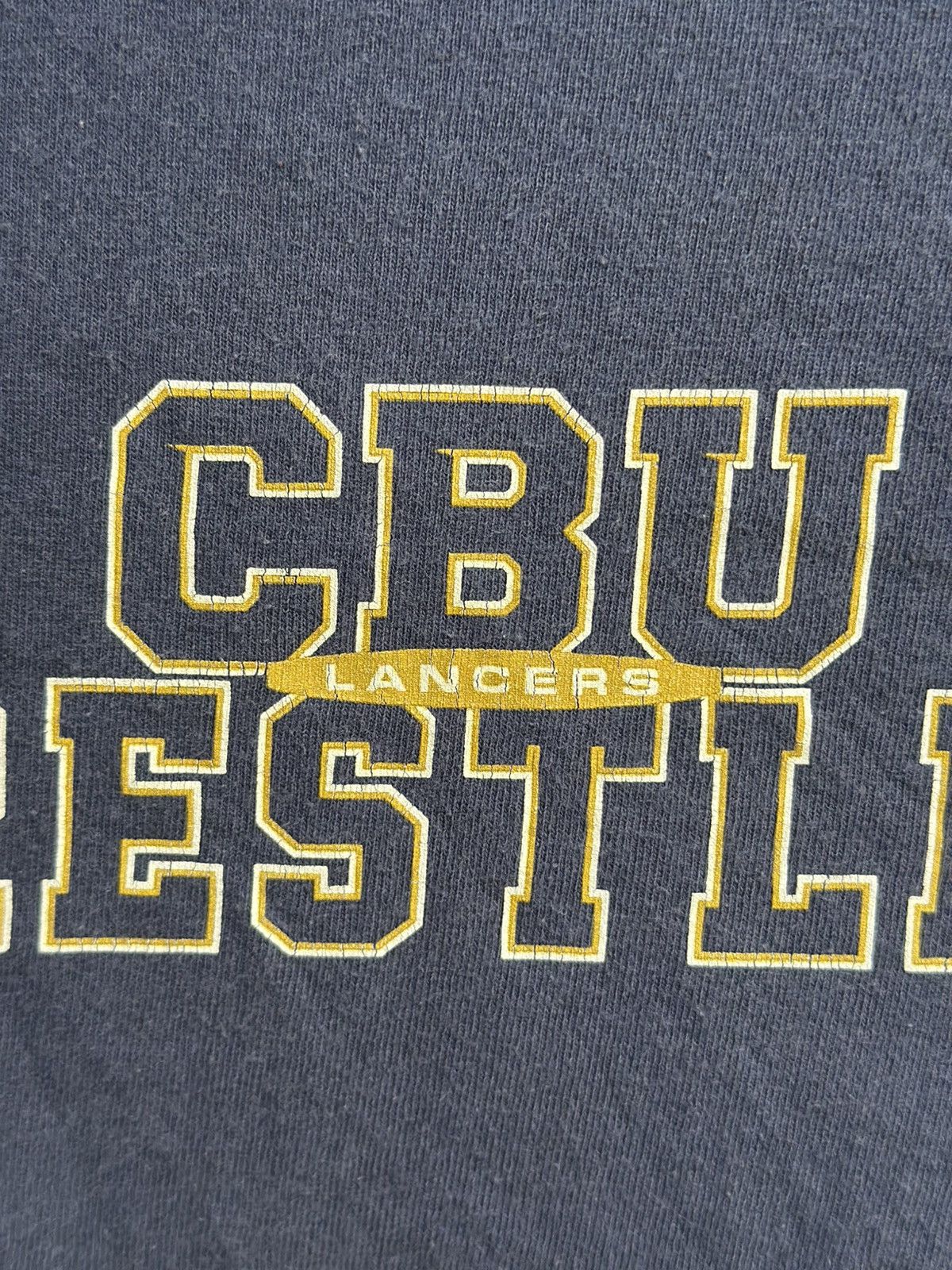 Vintage × WWE × WWF Vintage Cbu Wrestling Lancers Sun Faded Tee Size US L / EU 52-54 / 3 - 3 Thumbnail