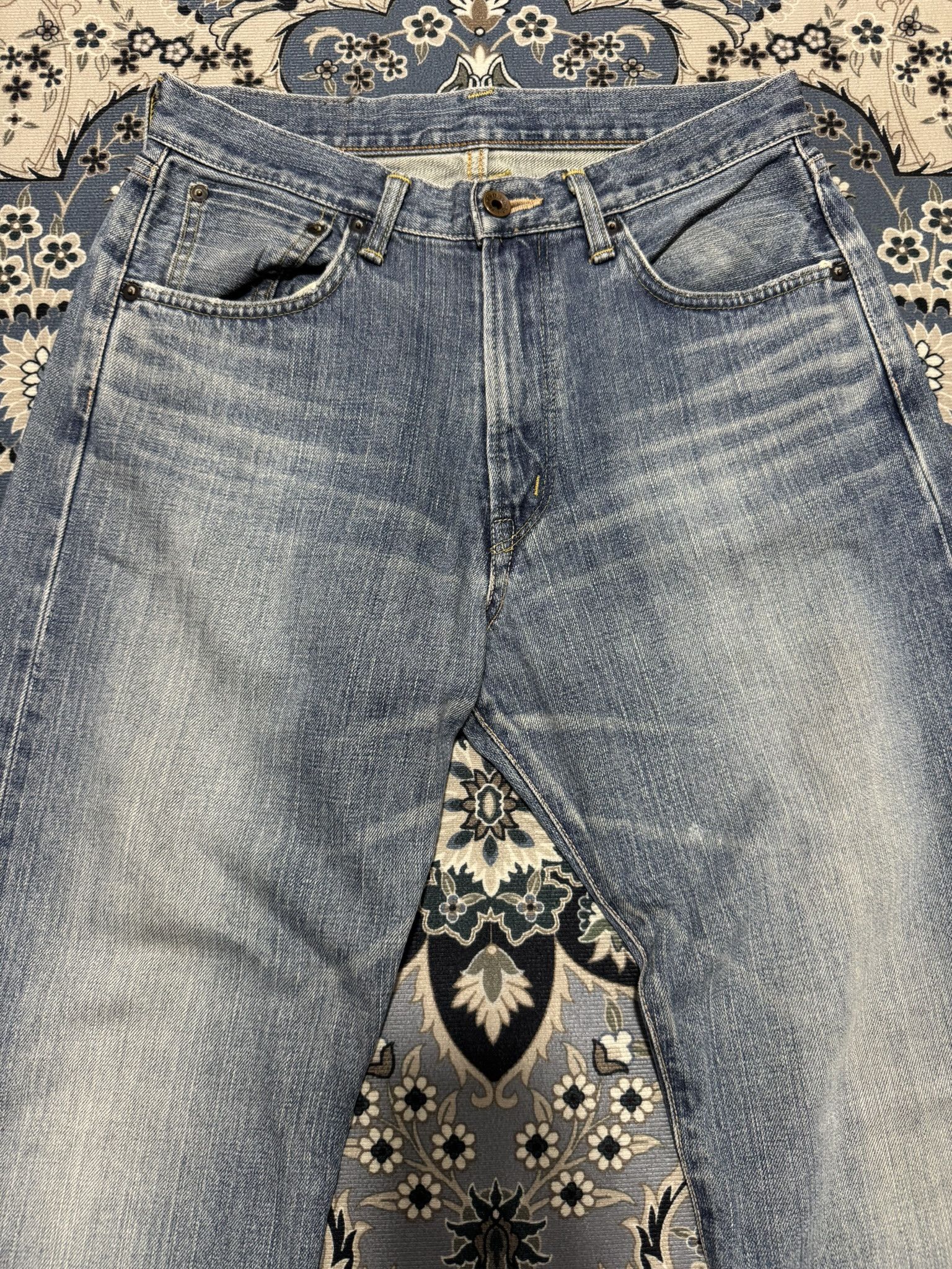 Edwin × Japanese Brand Vintage Edwin 505x Redline Selvedge Japan Distressed Jeans Size US 29 - 5 Thumbnail