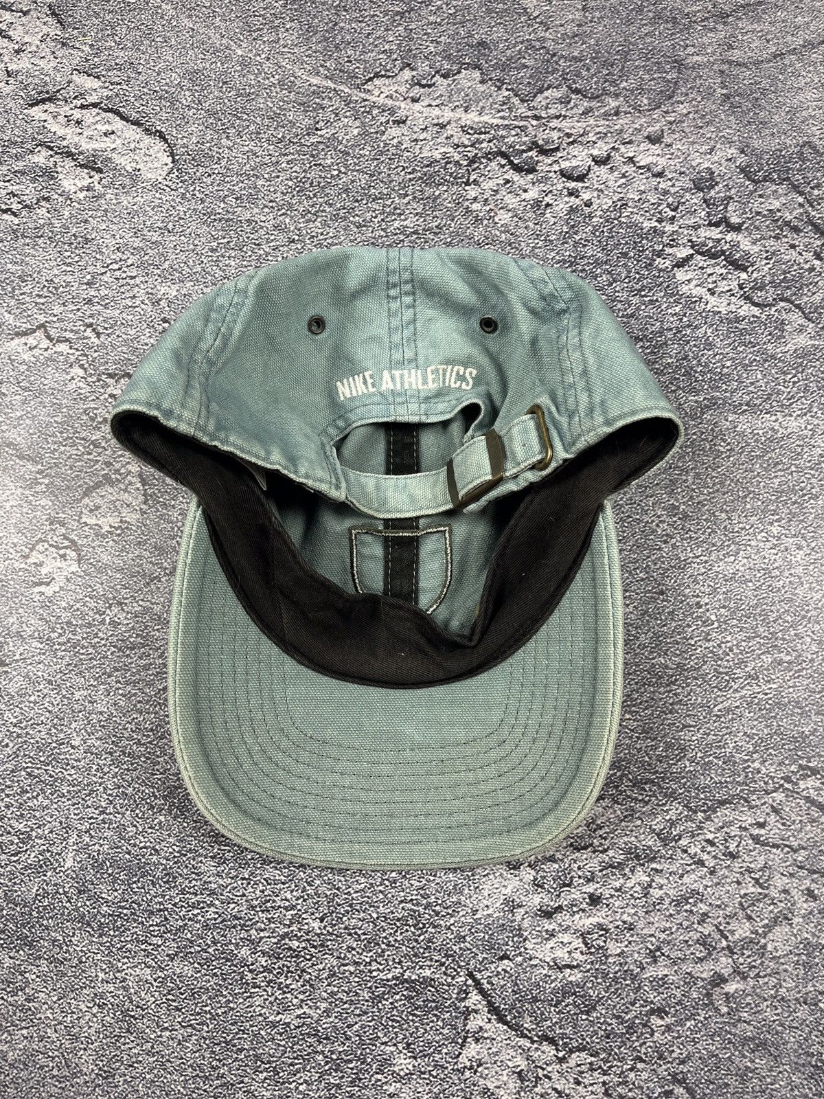 Nike × Vintage Nike Athletic Vintage 90s Fade Spellout Logo Mini Swoosh Hat Size ONE SIZE - 3 Thumbnail