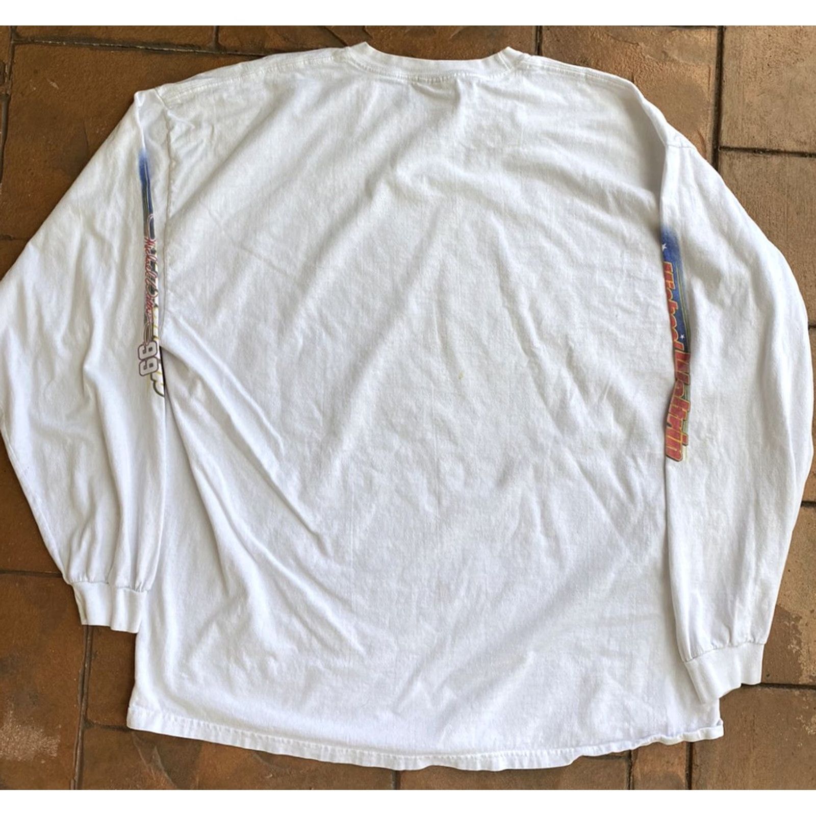 Chase Authentics VINTAGE Nascar Chase Authentics T-Shirt Long Sleeve White XL Mens 90s Michael Waltrip #99 Racing Logo Stains Included Size US XL / EU 56 / 4 - 6 Thumbnail