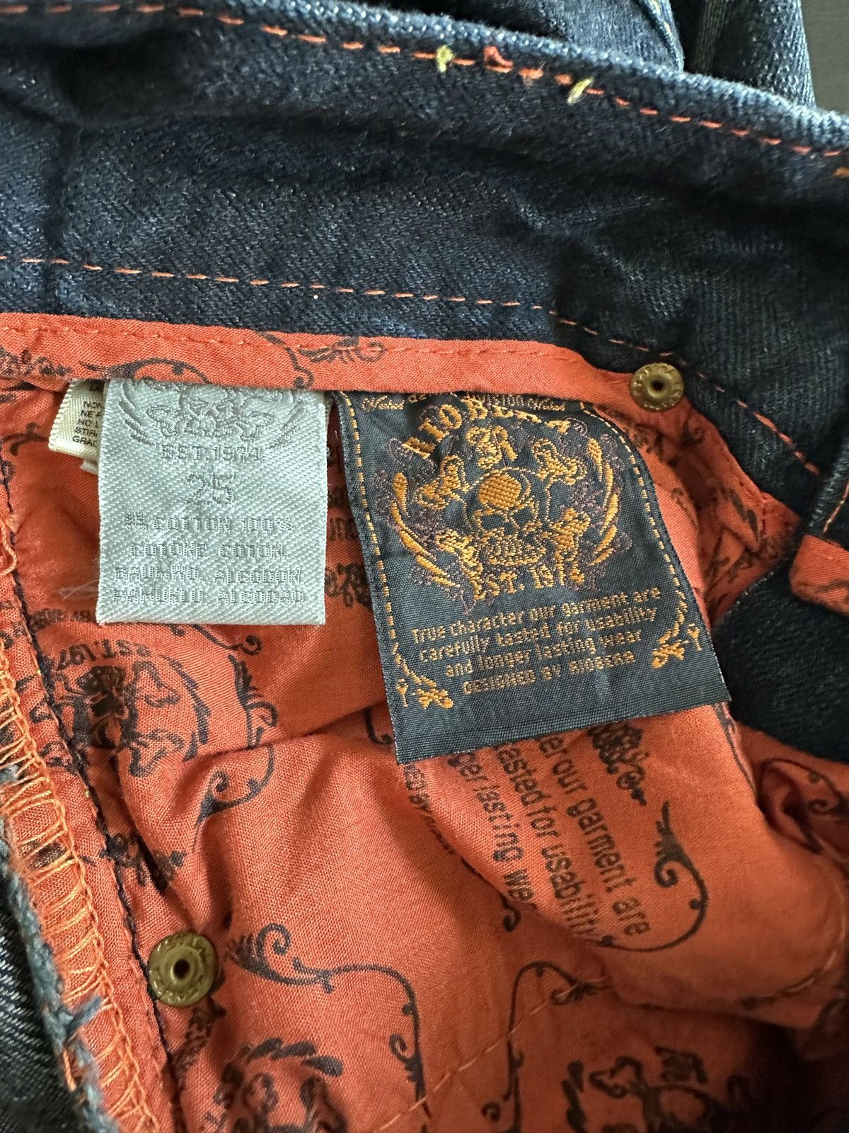If Six Was Nine Riobera Y2K Embroidered Flared Jeans Japanese Archive Punk Size 25" / US 0 / IT 36 - 7 Thumbnail