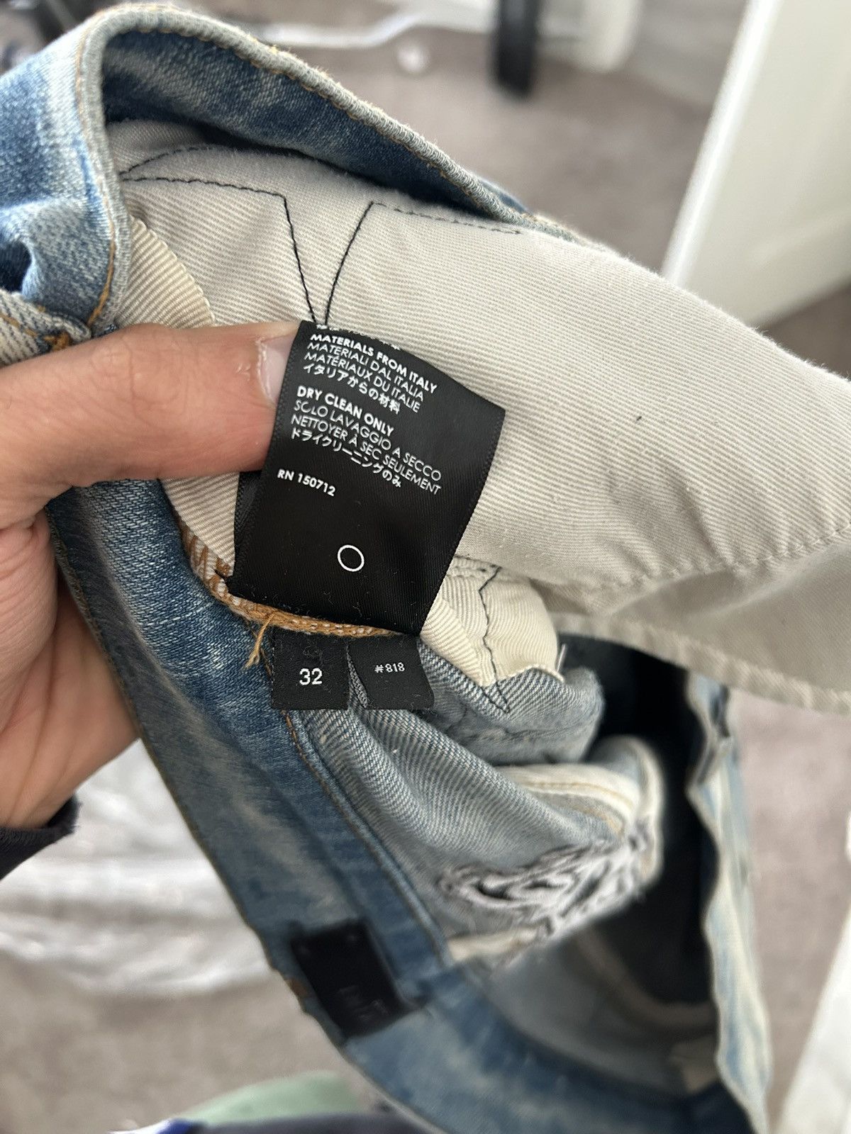 Amiri Amiri Chemist appliquéd distressed jeans clay indigo wash Size US 32 / EU 48 - 13 Thumbnail