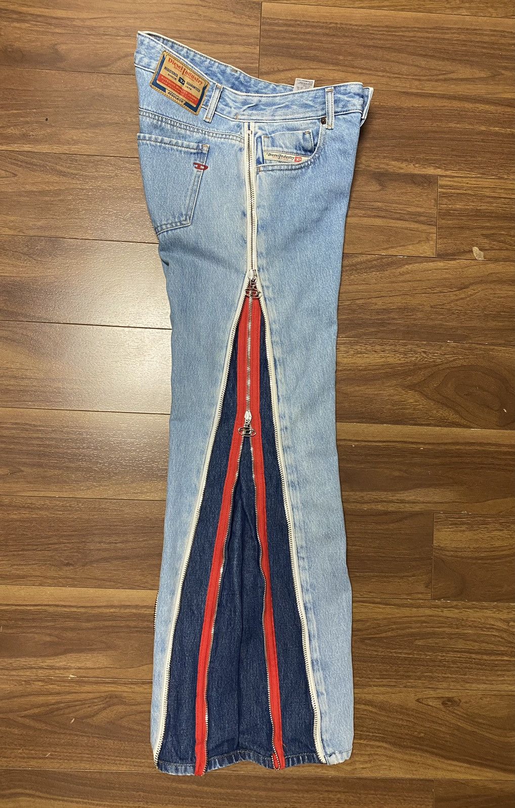 Diesel Diesel 2002 Double Side-Zipper Jeans Size 26" / US 2 / IT 38 - 2 Thumbnail