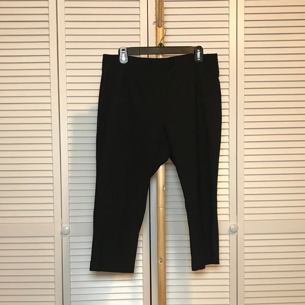 Other Focus 2000 Black Casual Stretch Capri Pant 16 Size 38" / US 16 / IT 52 - 1 Thumbnail