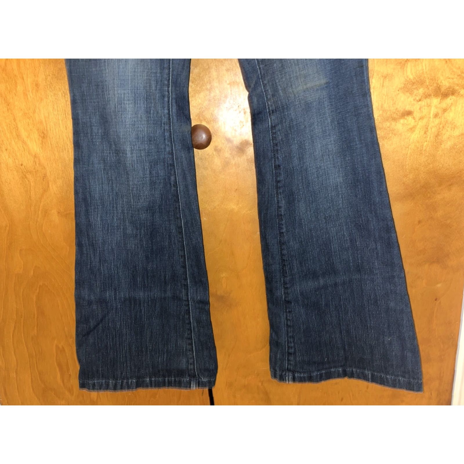 Old Navy VINTAGE Old Navy Flared Jeans Size 0 Women's Dark Blue 90s Retro Bohemian Festival Size 25" / US 0 / IT 36 - 3 Thumbnail