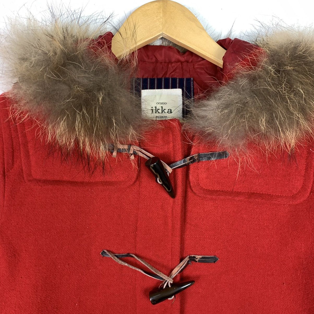 Japanese Brand × Vintage Vintage Hoodie Duffle Coat Size US M / EU 48-50 / 2 - 2 Thumbnail