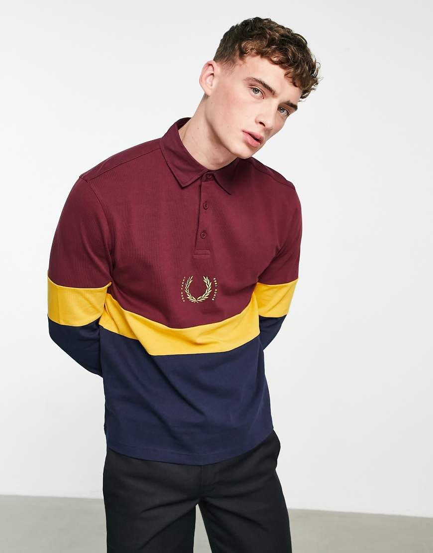 Fred Perry Fred Perry Reissues Rugby Long Sleeve Polo Shirt Multi Size US M / EU 48-50 / 2 - 8 Thumbnail