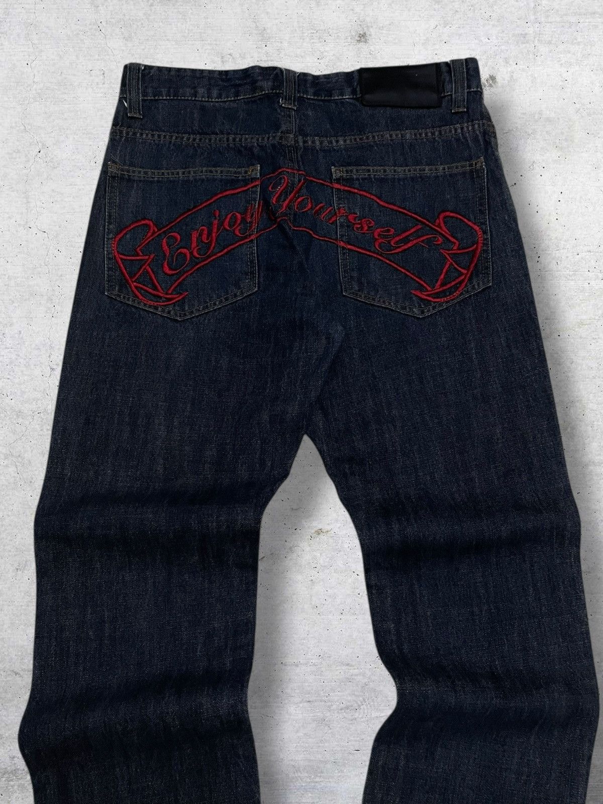 Japanese Brand VINTAGE OG DAICOCK ENJOYR YOURSELF AVAIL AVANTGARDE DENIM Size US 32 / EU 48 - 3 Thumbnail