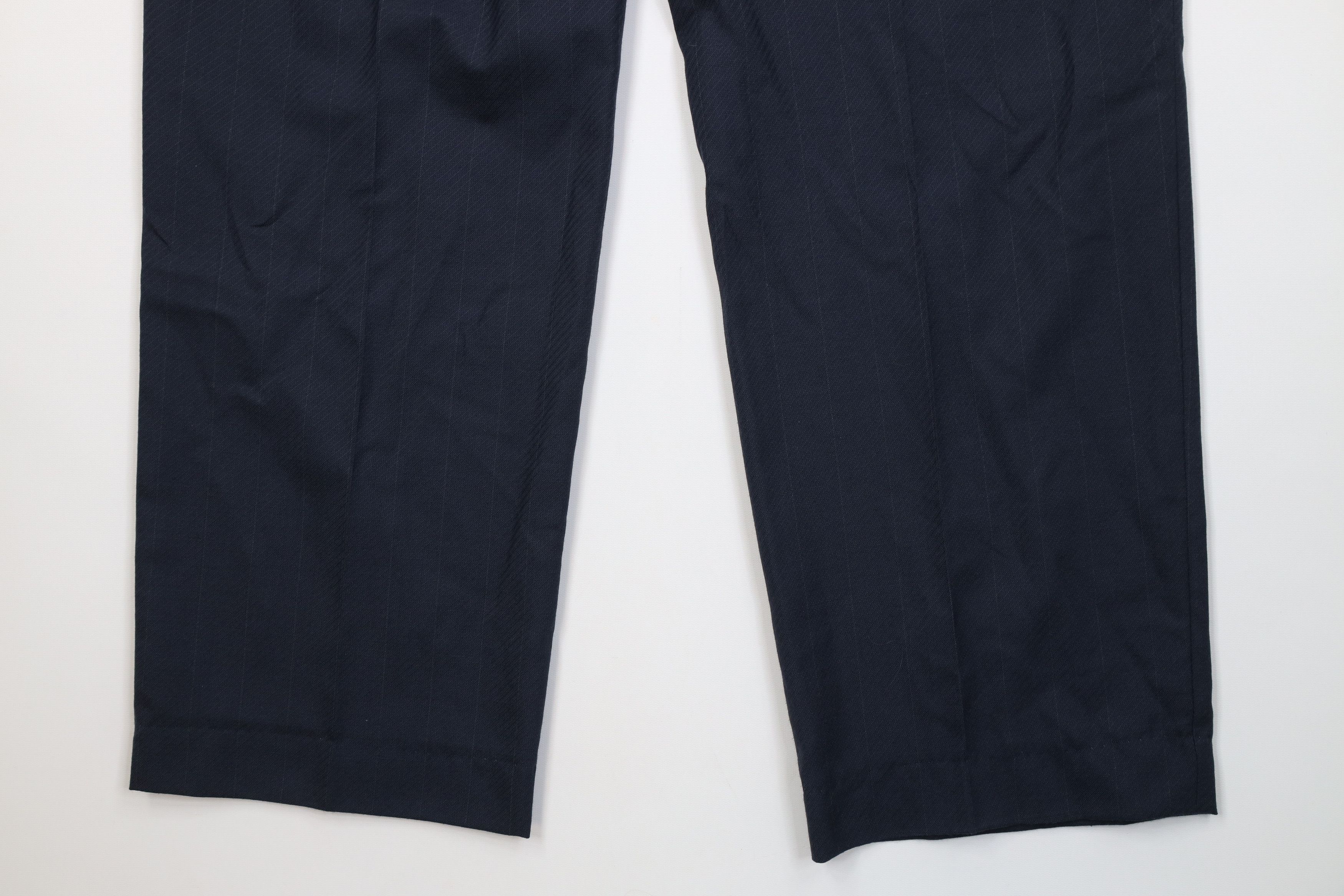 Vintage Vintage 70s Streetwear Knit Flared Wide Leg Chino Pants Blue Size US 40 / EU 56 - 11 Thumbnail