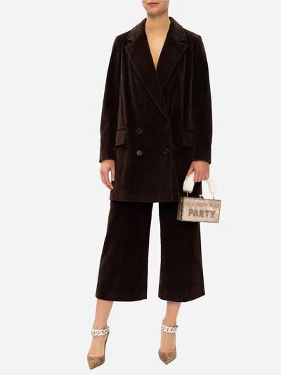 Dolce & Gabbana o1y0825 Coat in Dark Brown Size XS / US 0-2 / IT 36-38 - 4 Thumbnail