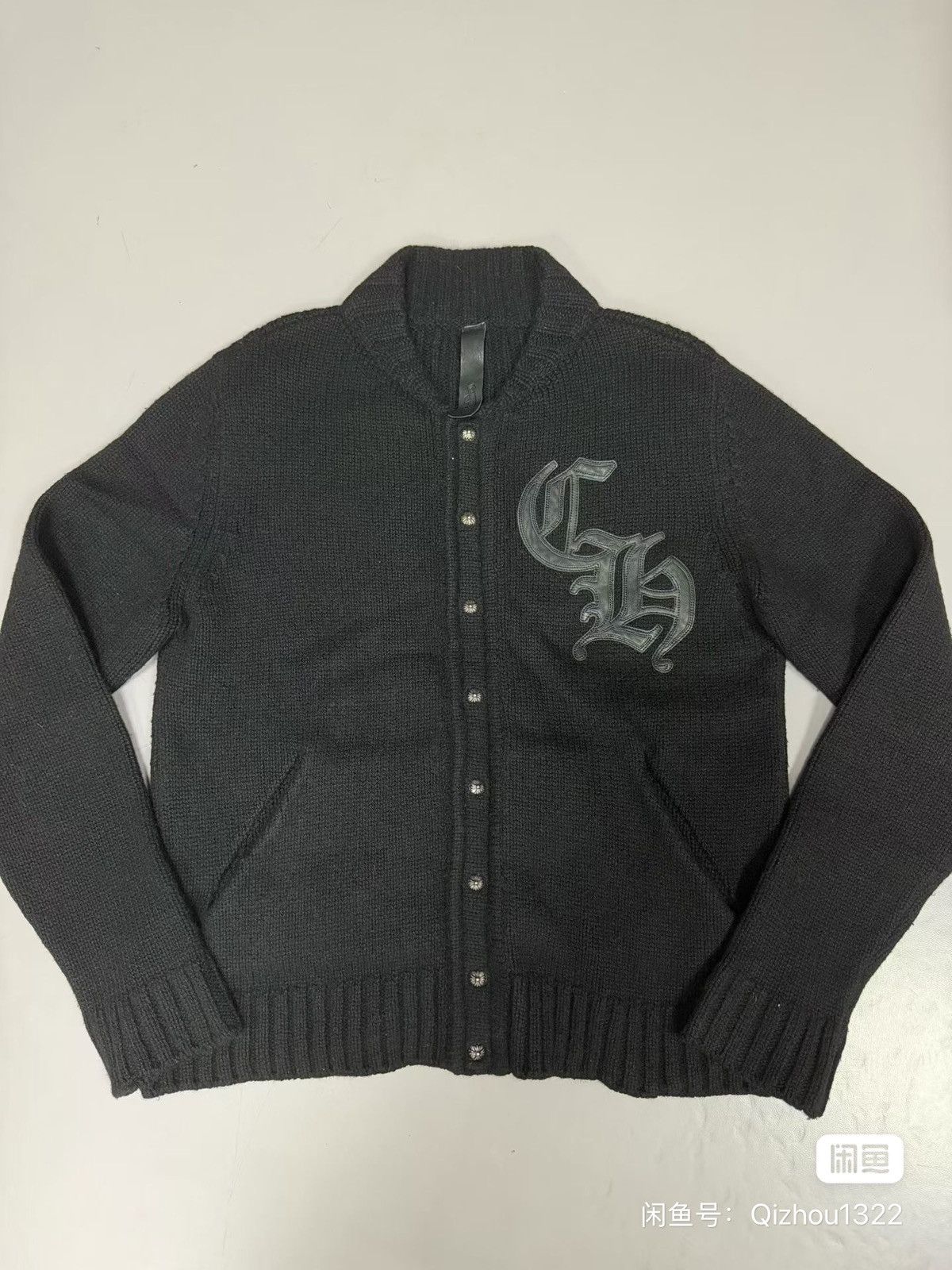 Chrome Hearts chrome hearts cashmere cardigan with silver buttons. Size US L / EU 52-54 / 3 - 1 Thumbnail