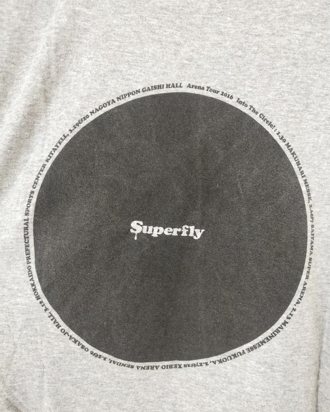 Band Tees × Japanese Brand Superfly Into The Circle Grey Music Tees Size US M / EU 48-50 / 2 - 4 Thumbnail