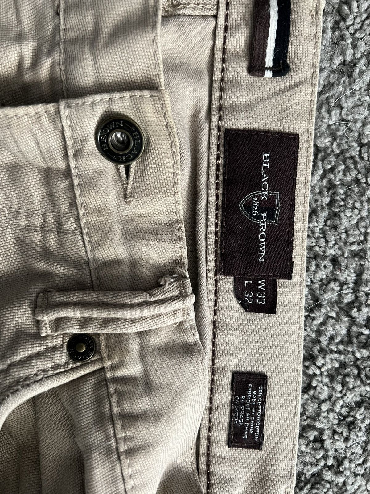 Black Brown 1826 Black Brown 1826 Khaki Dress Pants Size US 33 - 5 Thumbnail