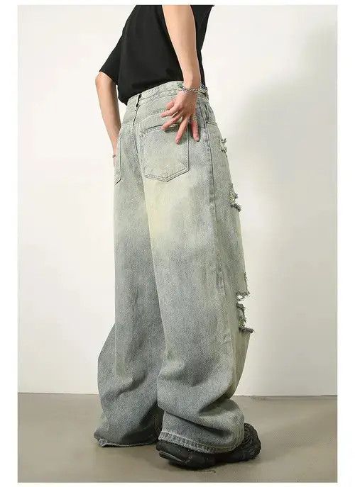Jean Baggy Distressed Denim Jeans Size US 30 / EU 46 - 5 Thumbnail